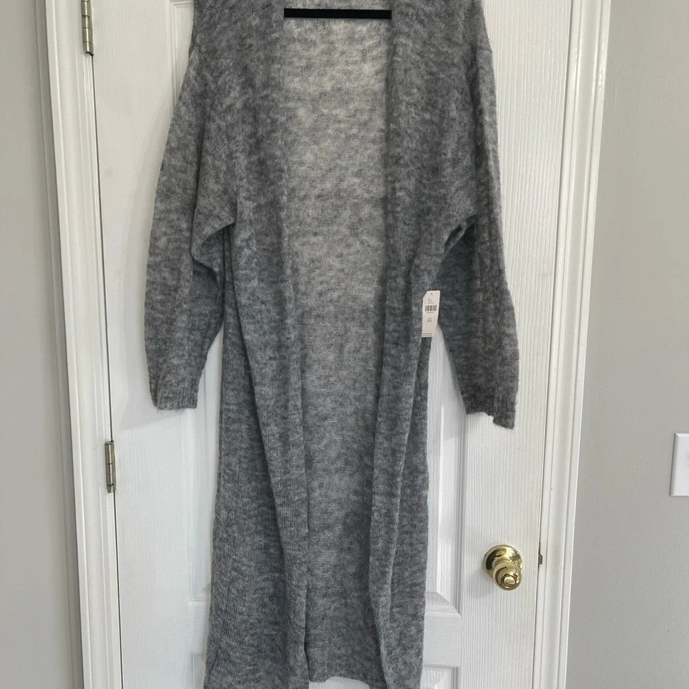 Anthropologie Lightweight Duster Kimono Grey - Picture 5 of 8